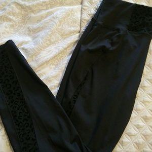 Avia Animal Print Cutout Leggings Sz L